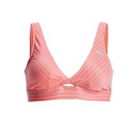 Triangel-Bikini-Top ROXY "Wavy Baby Elongated Dcup", Damen, Gr. L, Cup B, orange (rot orange), Obermaterial: 77% Polyester, 13% Nylon, 10% Elasthan., Bikini-Oberteile (32501836-L) rot orange