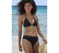 Triangel-Bikini-Top S.OLIVER "Aiko" Gr. 36, Cup A/B, schwarz Damen Bikini-Oberteile Ocean Blue mit Häkeloptik (18105518-36)