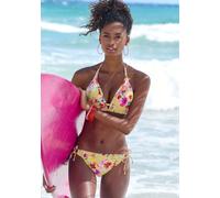 Triangel-Bikini-Top SUNSEEKER "Mila" Gr. 38, Cup C/D, gelb (gelb bedruckt) Damen Bikini-Oberteile (54211932-38) gelb bedruckt