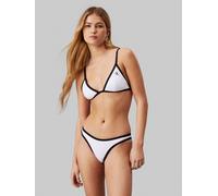 Calvin Klein Damen Bikini Oberteil Triangel Triangle ohne Bügel, Weiß (Pvh Classic White), XL