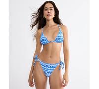 Triangel-Bikini-Top TRIUMPH "Mix & Match Summer N pt", Damen, Gr. 42, Cup C, blau (blau, light combination), Microfaser, Obermaterial: 77% Polyamid, 23% Elasthan, Bikini-Oberteile, verspielt und farbe