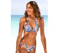 VIVANCE Triangel-Bikini-Top Damen grau-bedruckt Gr.38 Cup C/D