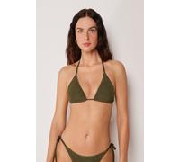 Triangel-bikinioberteil Mit Herausnehmbaren Polstern Crinkle Waves Grun 2