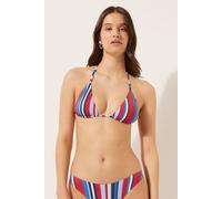 Triangel-bikinioberteil Nautical Stripes Blau 5
