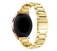 Triblanc Metall Armband Edelstahl Schnellspanner Uhrenarmband 18mm 20mm 22mm Geeignet für Damen Herren (22MM, Gold)