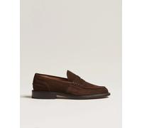 Tricker's James Penny Loafers Chocolate Suede Braun EU45