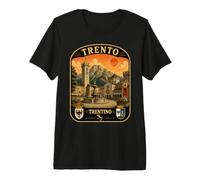 Trient Italien Vintage Italienische Alpen Reisen Trient Urlaub Premium T-Shirt