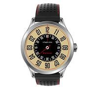 Trifoglio Italia Herren Uhr Analog Automatik Stahl Leder Veloce 42mm 8mm blau Sportlich & Luxuriös Schnalle Mineral Glas Wasserfest Automatik Uhr