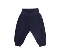 Jerseyhose TRIGEMA "TRIGEMA Bequeme Jogginghose mit Bündchen", Jungen, Gr. 68, Normalgrößen, blau (navy), 50% Baumwolle, 50% Polyester, Hosen Jerseyhose (63317157-68) navy