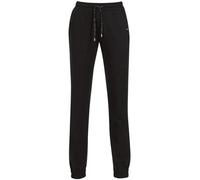 Jerseyhose TRIGEMA "TRIGEMA Bequeme Jogginghose mit großen Taschen", Damen, Gr. XL, US-Größen, schwarz, 55% Polyester, 45% Baumwolle, Hosen Jerseyhose (42397833-XL) schwarz