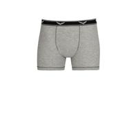 Boxer TRIGEMA "TRIGEMA Bequeme Pants mit Webgummibund", Herren, Gr. S, 1 Stk., grau (grau, melange), 95% Baumwolle, 5% Elasthan, Unterhosen (12382813-S) grau, melange