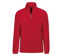 TRIGEMA Classic Fit Fleecejacke kirsch, Einfarbig