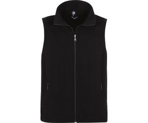 TRIGEMA Classic Fit Fleeceweste schwarz, Einfarbig