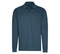 TRIGEMA Classic Fit Longsleeve Poloshirt jeans, Einfarbig