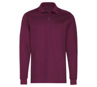 TRIGEMA Classic Fit Longsleeve Poloshirt sangria, Einfarbig
