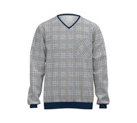 TRIGEMA Classic Fit Schlafanzug blau, Bedruckt