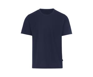 TRIGEMA Classic Fit T-Shirt Rundhals dunkelblau, Einfarbig