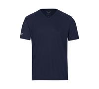 TRIGEMA Classic Fit T-Shirt V-Ausschnitt dunkelblau, Einfarbig