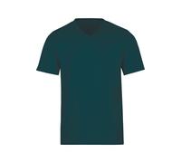 TRIGEMA Classic Fit T-Shirt V-Ausschnitt grün, Einfarbig