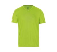 TRIGEMA COOLMAX Classic Fit T-Shirt V-Ausschnitt lemon, Einfarbig