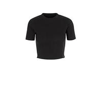 Trigema Damen 563201 Crop-Top, schwarz, XL