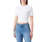 T-Shirt TRIGEMA "TRIGEMA Modisches Crop-Top" Gr. M, weiß Damen Shirts (81289736-M) weiß