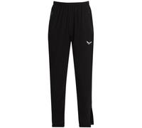 Jerseyhose TRIGEMA "TRIGEMA Freizeithose mit Bein-Reißverschluss", Damen, Gr. L, US-Größen, schwarz, 74% Nylon, 26% Elasthan, Basic, Hosen (54923008-L) schwarz