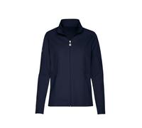 Sweatjacke TRIGEMA "TRIGEMA Jacke mit funkelnden Strass-Steinen", Damen, Gr. XXL, blau (navy), 55% Polyester, 45% Baumwolle, casual, Sweatjacken (98105951-XXL) navy