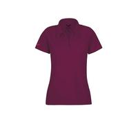 Poloshirt TRIGEMA "TRIGEMA Poloshirt ohne Knopfleiste", Damen, Gr. XXL, rot (sangria), 100% Baumwolle, Basic, Halbarm, Shirts (20072133-XXL) sangria