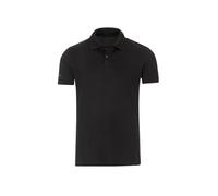 Poloshirt TRIGEMA "TRIGEMA Poloshirt aus elast. Piqué", Damen, Gr. XL, schwarz, 94% Baumwolle, 6% Elastan, Basic, Kurzarm, Shirts (404334-XL) schwarz