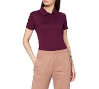 Poloshirt TRIGEMA "TRIGEMA Poloshirt aus elast. Piqué", Damen, Gr. M, rot (sangria), 94% Baumwolle, 6% Elasthan, Basic, Shirts (24839352-M) sangria
