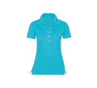 Trigema Damen 526611 Poloshirt, Blau (Azur 051), 48 (Herstellergröße: XL)