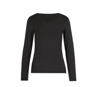 Longsleeve TRIGEMA "TRIGEMA Shirt aus Viskose Langarm" Gr. S, schwarz Damen Shirts (586791-S) schwarz