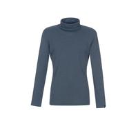 Trigema Damen Slim Fit Rollkragenpullover 502010, Einfarbig, Gr. XX-Large, Blau (Jeans-Melange 643)
