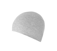 Strickmütze TRIGEMA "TRIGEMA Soft-Cap", Damen, Gr. 900, grau (grau, melange), Baumwollmischung, sportlich, Mützen (60641205-0) grau, melange