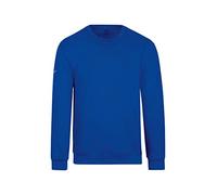 Sweatshirt TRIGEMA "TRIGEMA Sweatshirt", Damen, Gr. M, blau (royal), 70% Baumwolle, 30% Polyester, Basic, Sweatshirts (50917449-M) royal