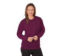 Trigema Damen 574501 Sweatshirt, Rot (Sangria 89, 44 (Herstellergröße: L)