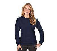 Trigema Damen Sweatshirt Biobaumwolle 579501, Blau (navy C2C 546), 56 (Herstellergröße: XXXL)