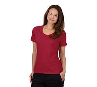 Trigema Damen Biobaumwolle 539201 T-Shirt, Rot (Rubin-C2C 536), S