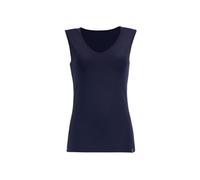 Tanktop TRIGEMA "TRIGEMA Trägershirt aus Viskose", Damen, Gr. XL, blau (navy), 94% Viskose, 6% Elastan, Basic, Tops (318401-XL) navy