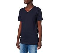 Trigema Damen Trigema Damen V-shirt 100% Biobaumwolle T Shirt, Navy-c2c, S EU