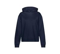 Sweatshirt TRIGEMA "TRIGEMA Dünner Oversize-Hoodie", Damen, Gr. XXL, blau (navy), 50% Baumwolle, 50% Polyester, Basic, Sweatshirts (97578812-XXL) navy