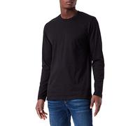 T-Shirt TRIGEMA "TRIGEMA Langarmshirt aus 100% Baumwolle", Herren, Gr. XL, schwarz, 100% Baumwolle, Basic, Langarm, Shirts (442829-XL) schwarz