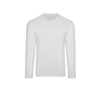 Trigema Herren 636501 Langarmshirt, Weiß S EU
