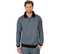 Trigema Herren 674801 Sweatshirt, Steingrau-Melange, XL EU