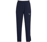 Jerseyhose TRIGEMA "TRIGEMA Freizeithose mit Bein-Reißverschluss", Herren, Gr. XL, US-Größen, blau (navy), 74% Nylon, 26% Elastan, Basic, Hosen (20096339-XL) navy