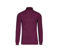 Rollkragenshirt TRIGEMA "TRIGEMA Langarm Ski- und Sport-Rollkragenpullover", Herren, Gr. S, rot (sangria), 100% Baumwolle (Bio-Baumwolle kbA), Basic, Shirts (84930317-S) sangria