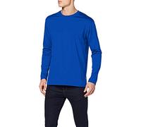 T-Shirt TRIGEMA "TRIGEMA Langarmshirt aus 100% Baumwolle", Herren, Gr. M, blau (royal), 100% Baumwolle, Basic, Shirts T-Shirt (97915045-M) royal