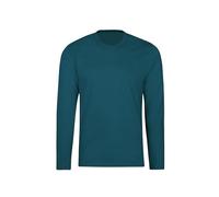 T-Shirt TRIGEMA "TRIGEMA Langarmshirt aus 100% Baumwolle", Herren, Gr. M, saphir, 100% Baumwolle, Basic, Shirts T-Shirt (41309033-M) saphir