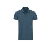 Poloshirt TRIGEMA "TRIGEMA Slim Fit aus DELUXE-Piqué" Gr. M, blau (jeans, melange) Herren Shirts (52475566-M) jeans, melange